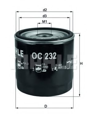 MAHLE ORIGINAL OC 232