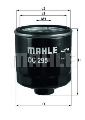 OC 295 MAHLE+ORIGINAL Oil Filter