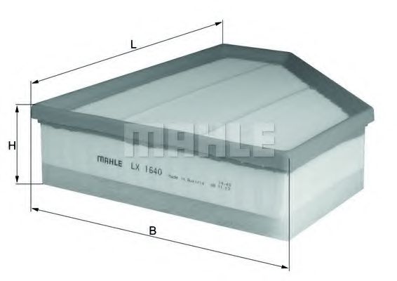 LX 1640 MAHLE+ORIGINAL Air Filter