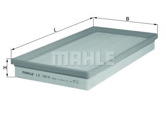 LX 1818 MAHLE+ORIGINAL Air Filter