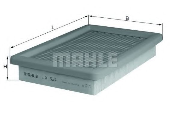 LX 534 MAHLE+ORIGINAL Air Filter