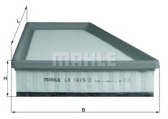 LX 1819/2 MAHLE+ORIGINAL Air Filter