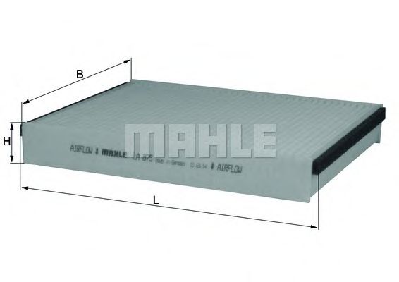 LA 875 MAHLE+ORIGINAL Filter, interior air