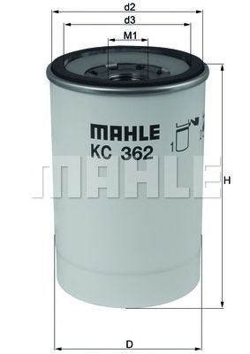 KC 362D MAHLE+ORIGINAL Fuel filter