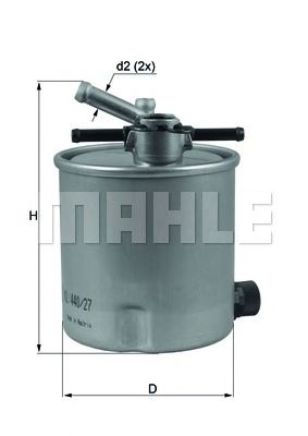 KL 440/27 MAHLE+ORIGINAL Fuel filter