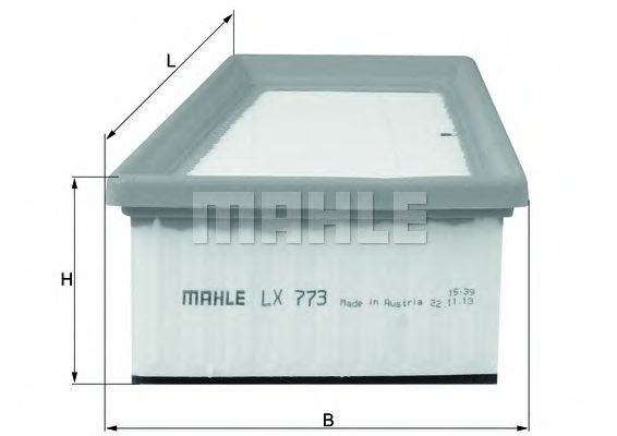LX 773 MAHLE+ORIGINAL Air Filter