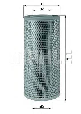 LX 610 MAHLE+ORIGINAL Air Filter