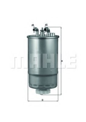KL 568 MAHLE+ORIGINAL Fuel filter