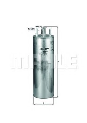 KL 229/4 MAHLE+ORIGINAL Fuel filter