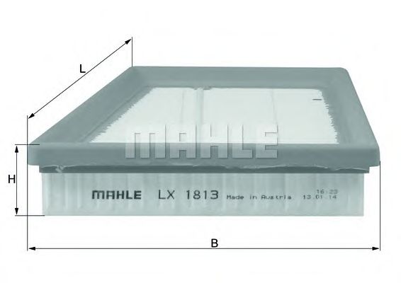 LX 1813 MAHLE+ORIGINAL Luftfilter