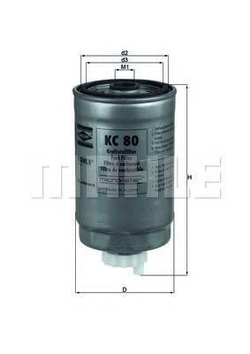 KC 80 MAHLE+ORIGINAL Fuel filter