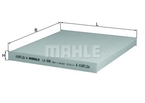 LA 898 MAHLE+ORIGINAL Filter, interior air