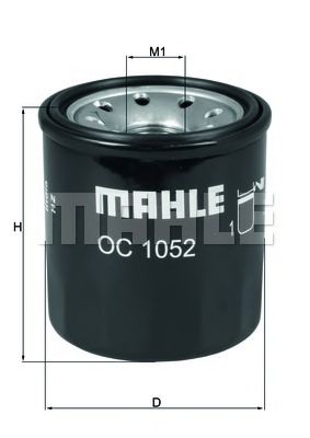 OC 1052 MAHLE+ORIGINAL Oil Filter