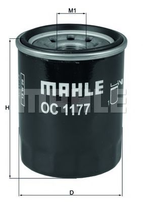 OC 1177 MAHLE+ORIGINAL Oil Filter