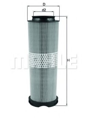 LX 1020 MAHLE+ORIGINAL Air Filter