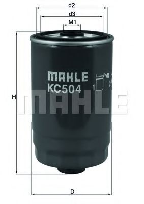 KC 504 MAHLE+ORIGINAL Fuel filter