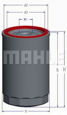 OC 595 MAHLE+ORIGINAL Oil Filter