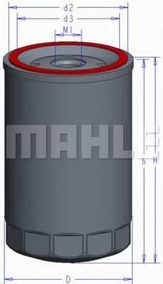 OC 895 MAHLE+ORIGINAL Масляный фильтр