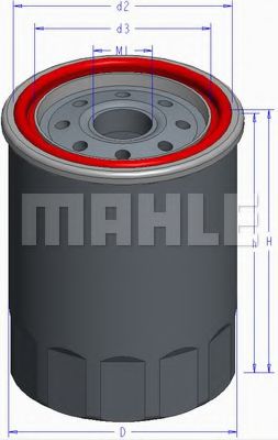 OC 586 MAHLE+ORIGINAL Oil Filter