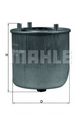 KL 780 MAHLE+ORIGINAL Fuel filter