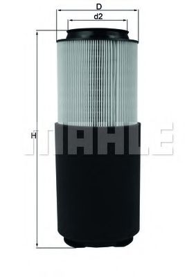 LX 976 MAHLE+ORIGINAL Air Filter