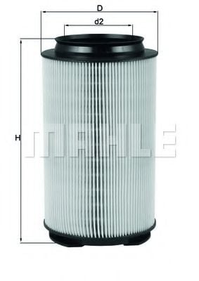 LX 1628 MAHLE+ORIGINAL Air Filter