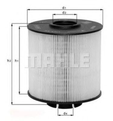 KX 67/2D MAHLE+ORIGINAL Fuel filter