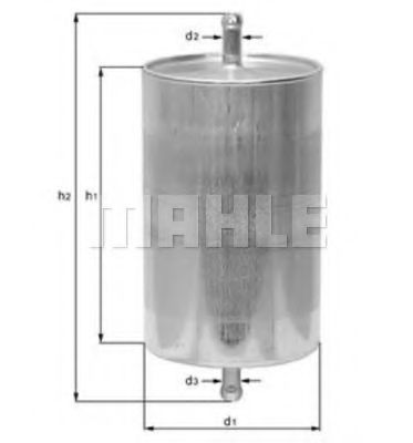 KL 24/1 MAHLE+ORIGINAL Fuel filter
