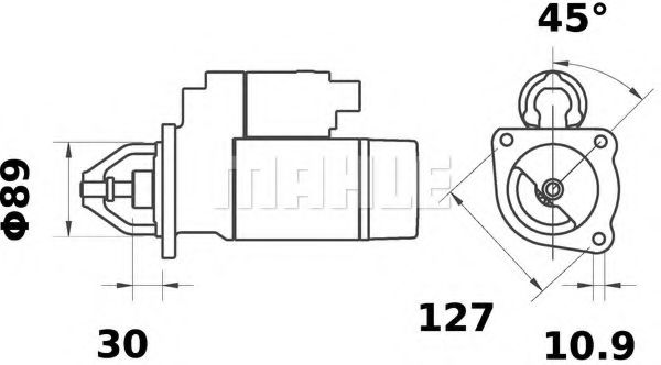 MS 138 MAHLE+ORIGINAL Sensor, intake manifold pressure