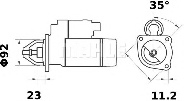 MS 129 MAHLE+ORIGINAL Sensor, intake manifold pressure
