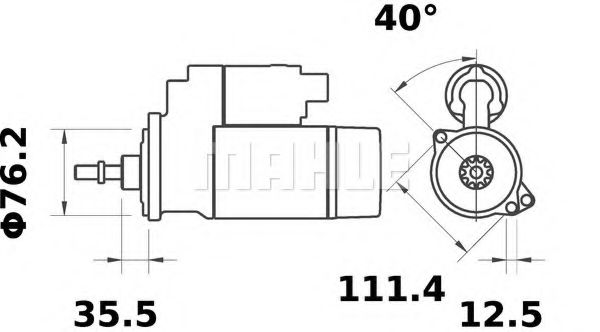 MS 105 MAHLE+ORIGINAL Sensor, intake manifold pressure