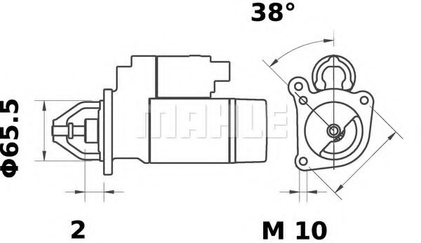 MS 39 MAHLE+ORIGINAL Bolt Set, crankshaft pulley