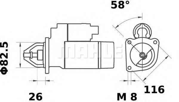 MS 11 MAHLE+ORIGINAL Bolt Set, crankshaft pulley