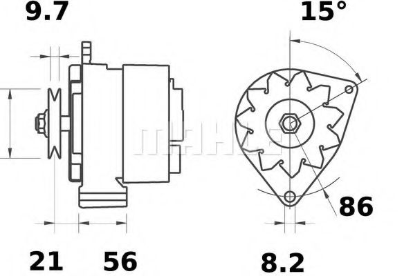 MG 187 MAHLE+ORIGINAL Gasket Set, intake manifold