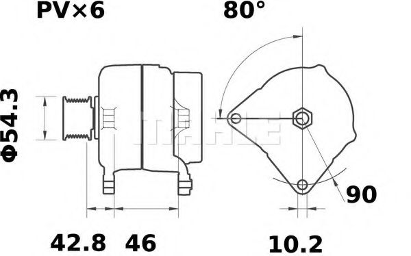 MG 31 MAHLE+ORIGINAL Alternator Freewheel Clutch