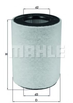LX 1792 MAHLE+ORIGINAL Air Filter