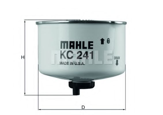KC 241D MAHLE+ORIGINAL Fuel filter