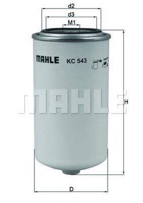 KC 543 MAHLE+ORIGINAL Fuel filter