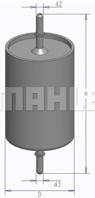 KL 499 MAHLE+ORIGINAL Fuel filter