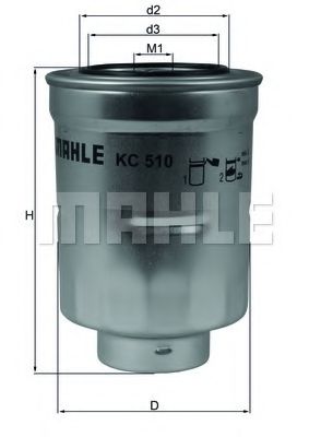 KC 510D MAHLE+ORIGINAL Fuel filter