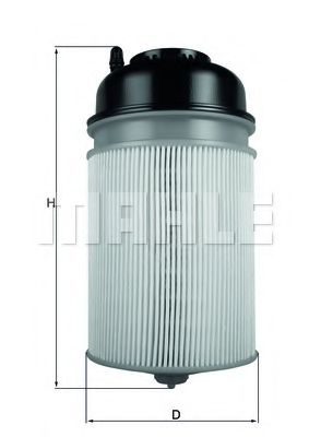 KX 400D MAHLE+ORIGINAL Fuel filter