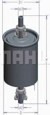 KL 714 MAHLE+ORIGINAL Fuel filter