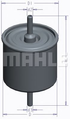 KL 743 MAHLE+ORIGINAL Fuel filter