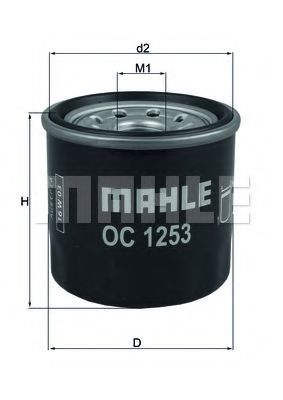 OC 1253 MAHLE+ORIGINAL Oil Filter