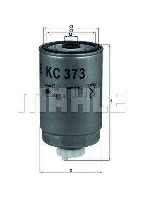 KC 373 MAHLE+ORIGINAL Fuel filter