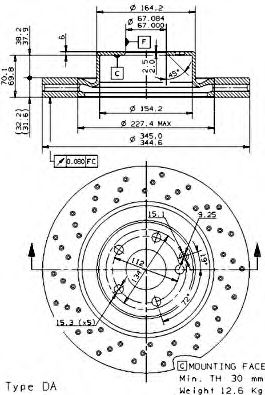 BS 8543 SOMORA Тормозная система Тормозной диск