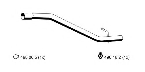 670401 ERNST Exhaust System Exhaust Pipe