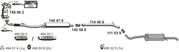 190124 ERNST Brake System Cable, parking brake