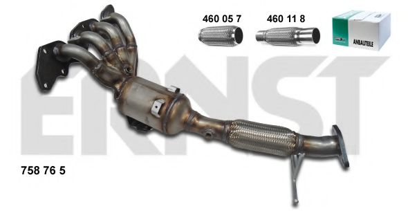 758765 ERNST Exhaust System Catalytic Converter