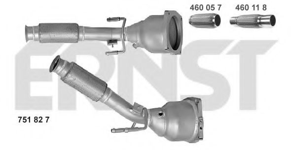 751827 ERNST Exhaust System Catalytic Converter